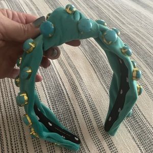 Lele Sadoughi turquoise headband new
